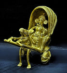 Dokra- Ganesha sitting in the rickshaw